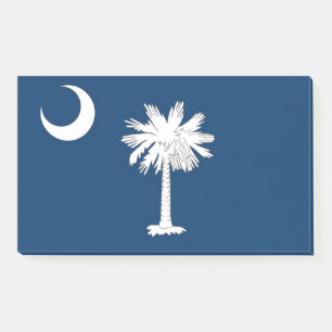 Notizen unter der Flagge von South Carolina, USA