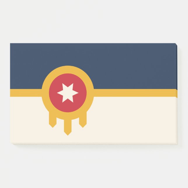 Notizen unter der Flagge von Tulsa, Oklahoma (Vorderseite)