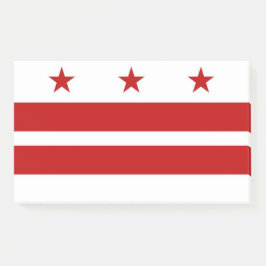 Notizen unter der Flagge von Washington DC, USA