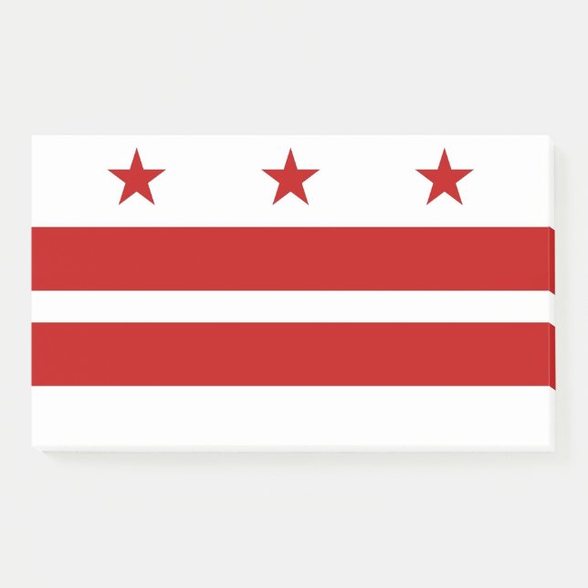 Notizen unter der Flagge von Washington DC, USA (Vorderseite)
