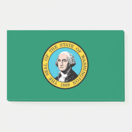 Notizen unter der Flagge von Washington, USA