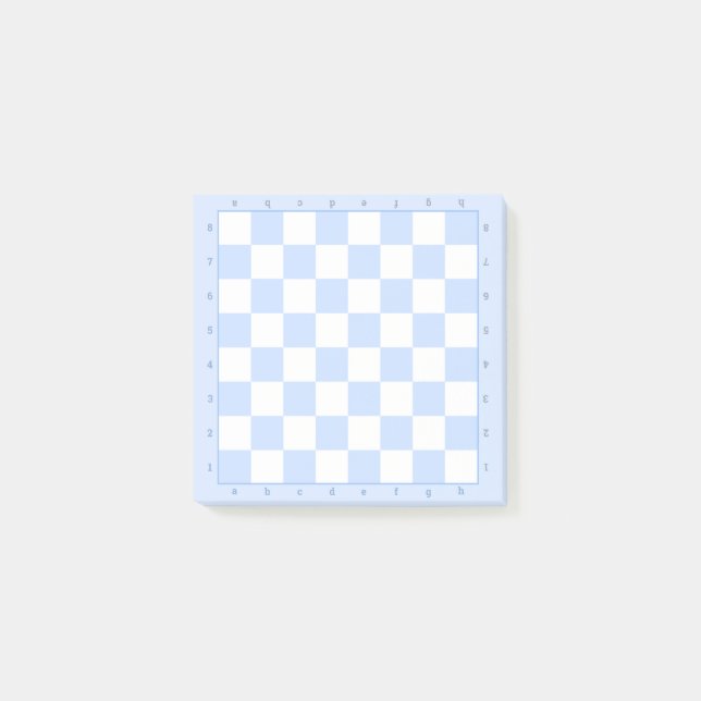 Notizen zum Blue Pastell Schach Board (Vorderseite)