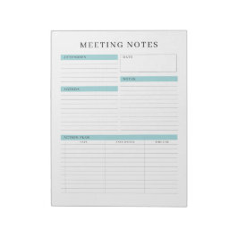 Notizen zum Memo-Planner Notepad Notizblock
