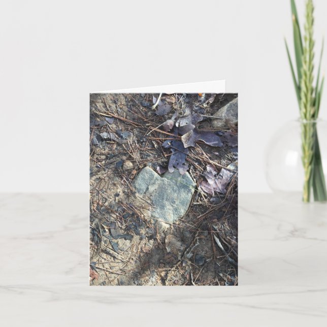 Notizkarte aus Stein (Liebe ist überall) Karte (Vorderseite)