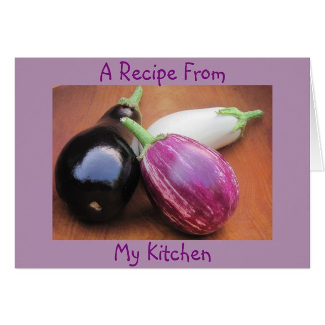 Notizkarte für das leere Rezept (Vorderseite (Horizontal))