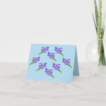 Notizkarte : Iris Blumen