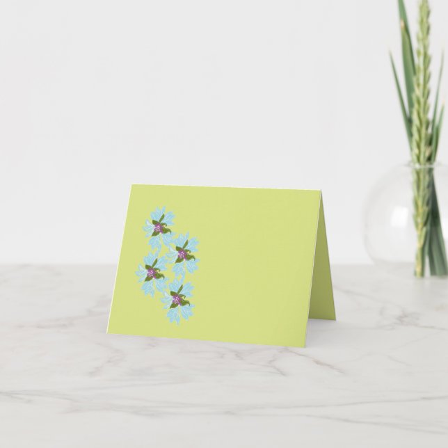 Notizkarte : Kornblumen (Vorderseite)