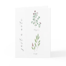Notizkarte | Kräuter | 4x6 | Leer | Thymian | Salb
