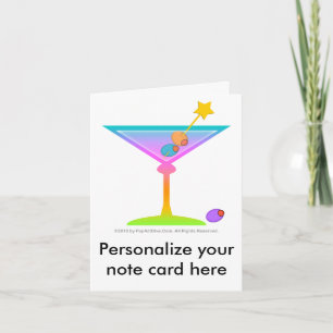 Notizkarte - RAINBOW MARTINI Karte
