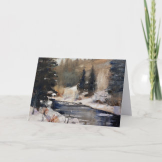 Notizkarte von Sarvis im Winter, Steamboat Springs Dankeskarte