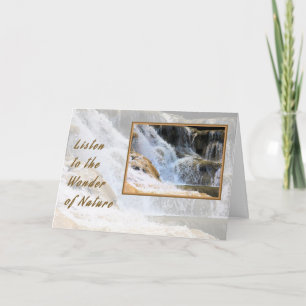 Notizkarte Wunder der Natur Wasserfall Karte