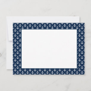 Notizkarten Anker Mitteilungskarte