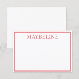 Notizkarten für personalisierten Lachs und Weißes  Einladung