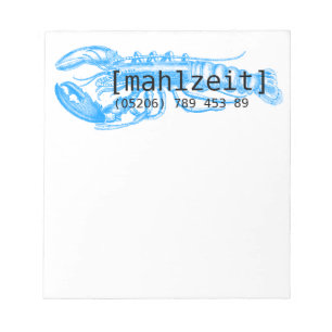 Notizkarten für Restaurants Notizblock