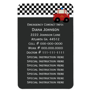 Notkontakt: Firetruck Magnet