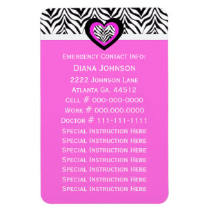 Notkontakt: Zebra-Babysitter-Prämien-Magnet Magnet