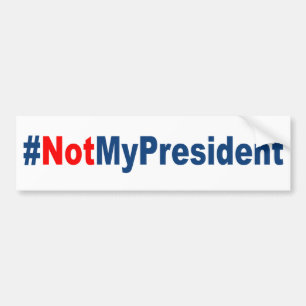 #NotMyPresident Autoaufkleber