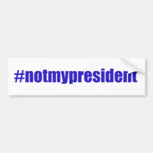 #notmyPresident Autoaufkleber