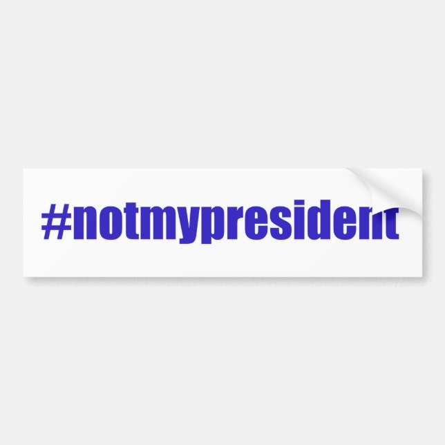 #notmyPresident Autoaufkleber (Vorne)