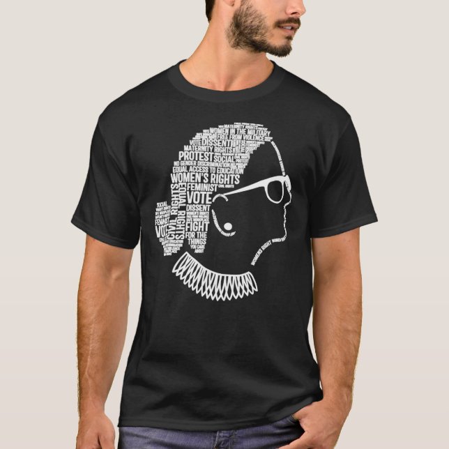 Notoring RBG Ruth Bader Ginsburg Zitate Feminist  T-Shirt (Vorderseite)