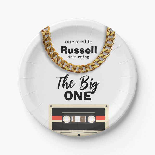 Notorious One 1st Birthday Pappteller (Vorderseite)