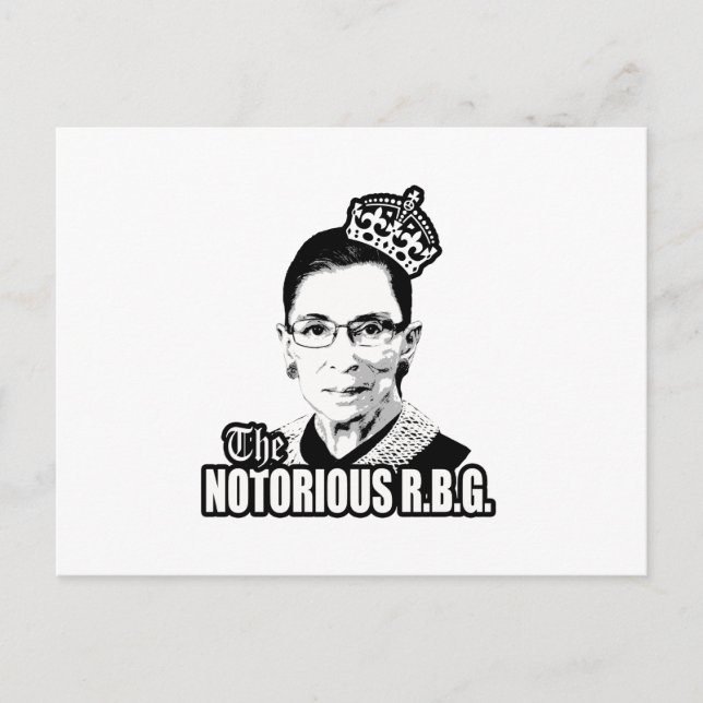 Notorious R.B.G. Postkarte (Vorderseite)