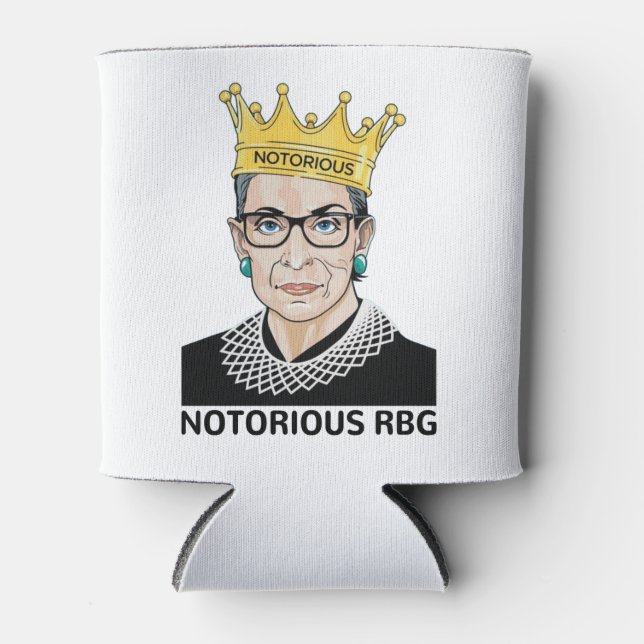 Notorious RBG BLACK - Ruth Bader Ginsburg Dosenkühler (Vorderseite)