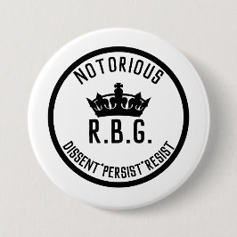 Notorious RBG Dissent Persist Resist Button