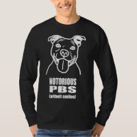 Notorische Pbs Pitbull lächelt schwarz