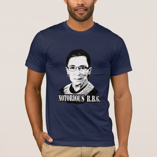 Notorische R.B.G. - Ruth Bader Ginsburg T-Shirt (Vorderseite)