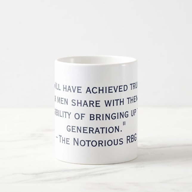 Notorische RBG Quote-Tasse Kaffeetasse (Mittel)