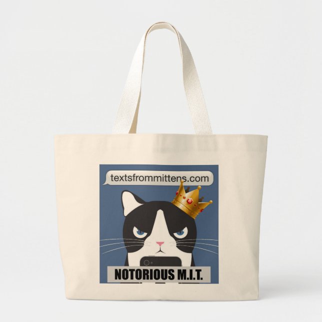 Notorisches M.I.T. Jumbo Tote Stoffbeutel (Vorne)