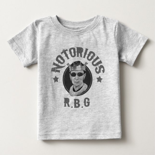 Notorisches RBG III - bw Baby T-shirt (Vorderseite)