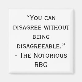 Notorisches Zitat-Magnet für RBG-Meinungsverschied Magnet