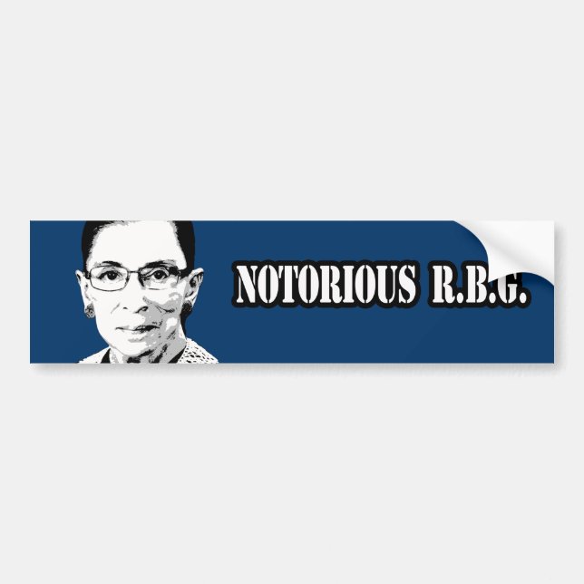 Notorous R.B.G. Autoaufkleber (Vorne)