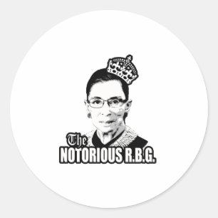 Notorous R.B.G. Runder Aufkleber