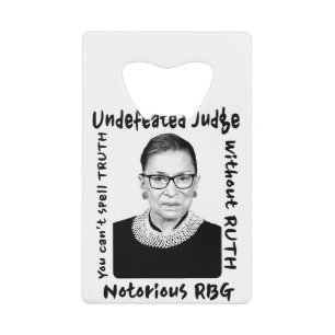 Notorous RBG Unbesiegter Richter Geldbeutel Flaschenöffner