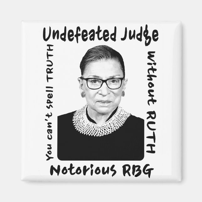 Notorous RBG Unbesiegter Richter Magnet (Vorne)