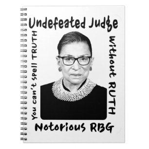 Notorous RBG Unbesiegter Richter Notizblock