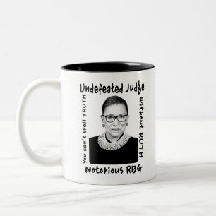 Notorous RBG Unbesiegter Richter Zweifarbige Tasse