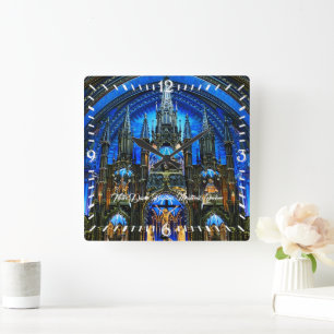 Notre Dame Basilica Altar Quadratische Wanduhr