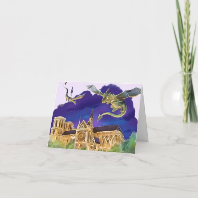 Notre-Dame-Blank-Karte (verschiedene Größen) Dankeskarte (Vorderseite)