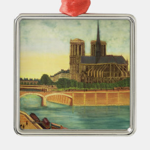 Notre-Dame c.1933 Silbernes Ornament