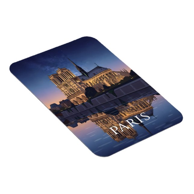 Notre Dame Cathedra Paris Frankreich Magnet (Rechte Seite)