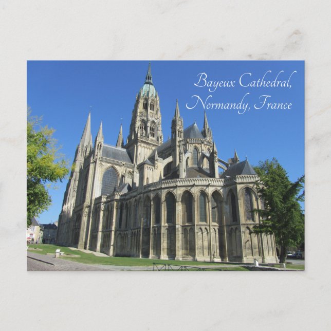 Notre Dame Cathedral, Bayeux, Frankreich Postkarte