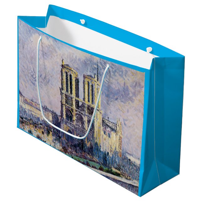Notre Dame Cathedral Große Geschenktüte (Vorderseite Schrägansicht)