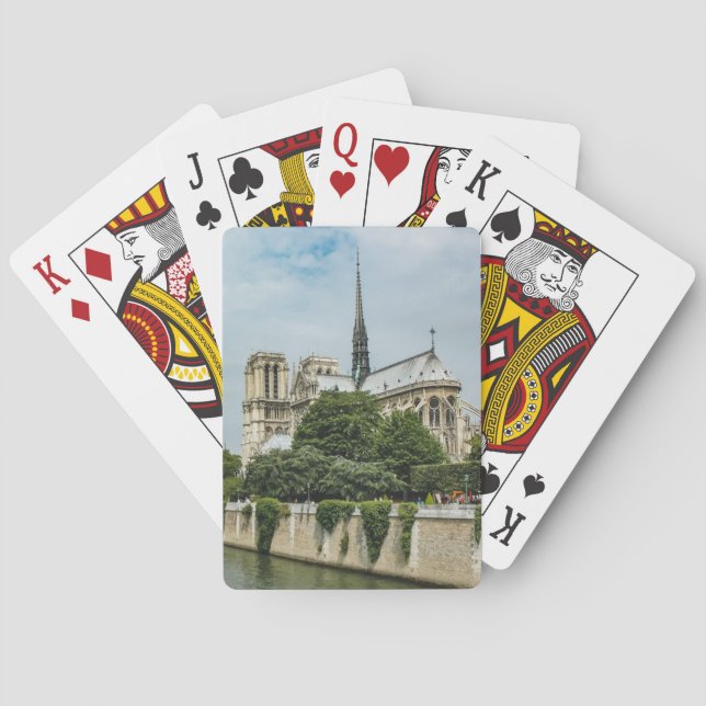 Notre Dame Cathedral in Paris Spielkarten (Rückseite)