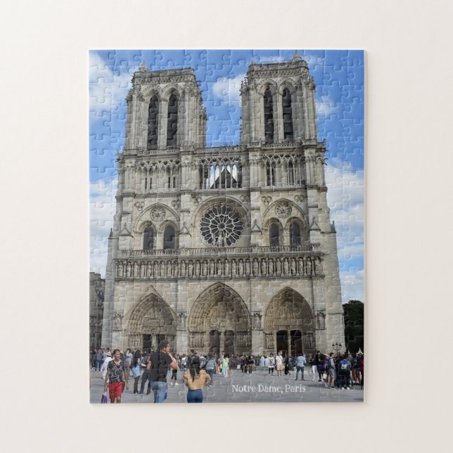 Notre Dame Cathedral, Paris, France Puzzle (Vertikal)
