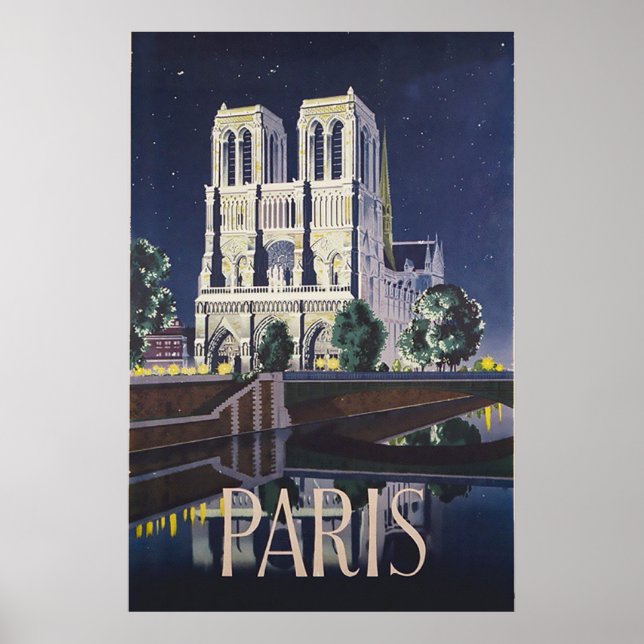 Notre Dame Cathedral Paris Frankreich Poster (Vorne)