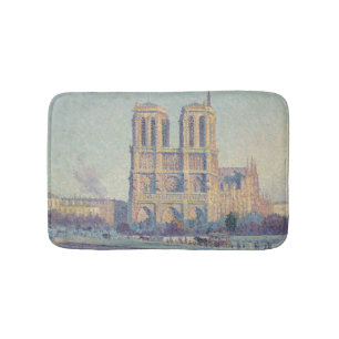 Notre Dame Cathedral Paris - Klassische Malerei Badematte